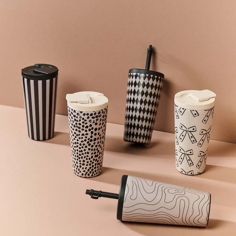 Burga  Burga Prophecy 700ml Travel Mug Flap & Straw Set Lid Combo – BPA-Free Stainless Steel, Triple-Layer Insulated, Leak-Resistant, Premium Printed Design – Hot & Cold Drinks  | Best Price UAE